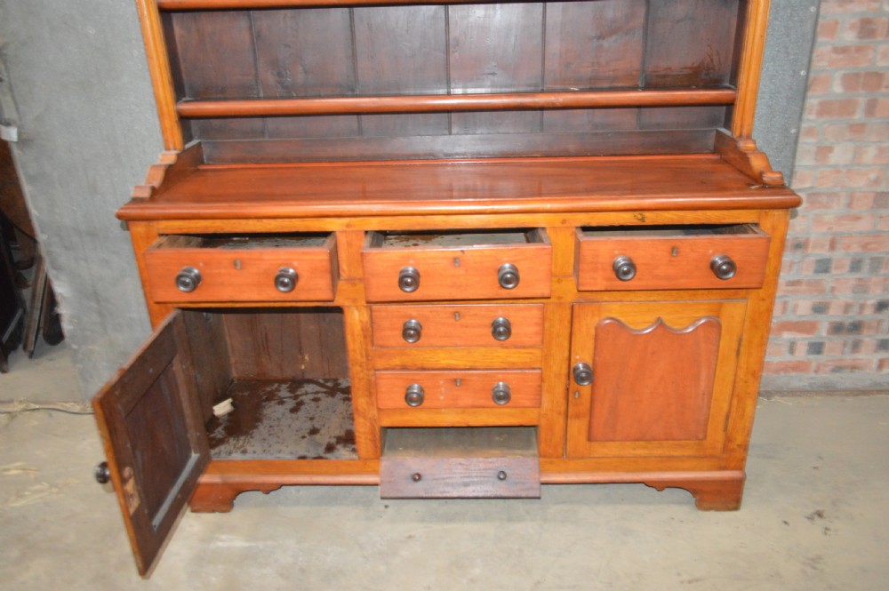 Victorian Mahogany plate rack dresser View III
