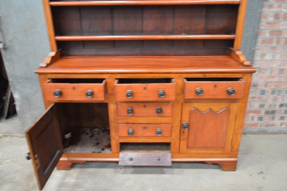 Victorian Mahogany plate rack dresser View IV