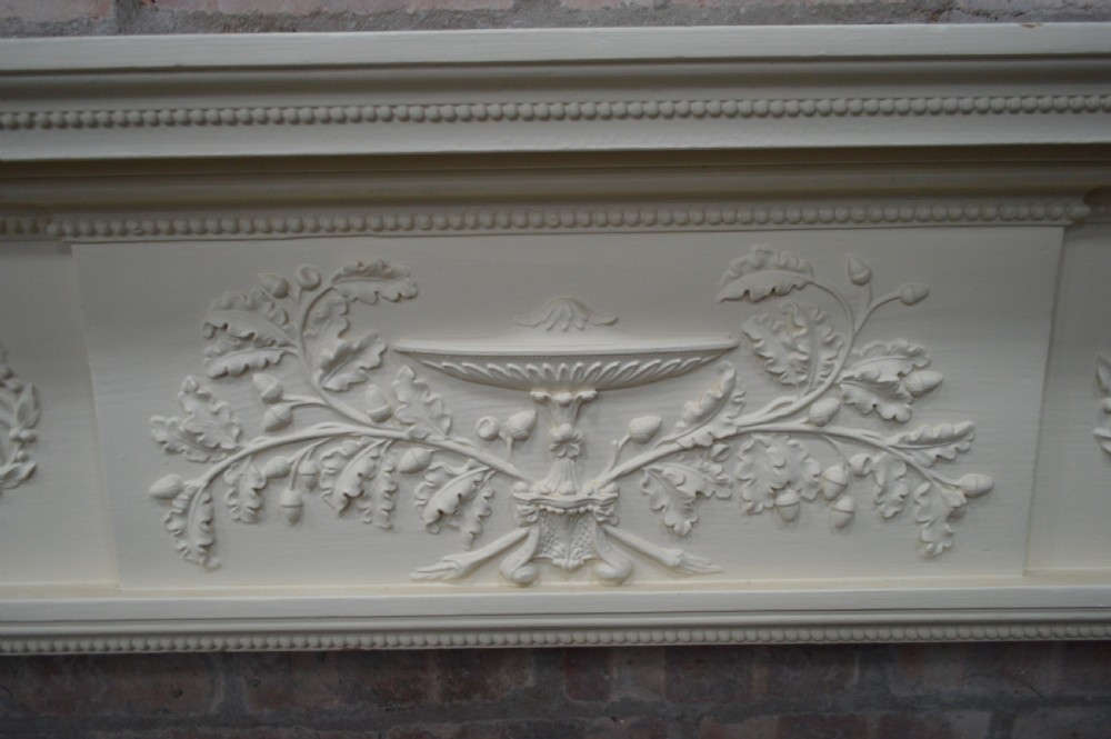 Georgian (circa1790) white painted fire surround View II