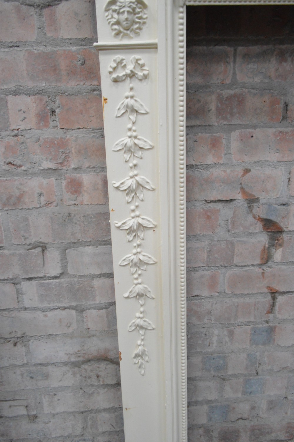 Georgian (circa1790) white painted fire surround View IV