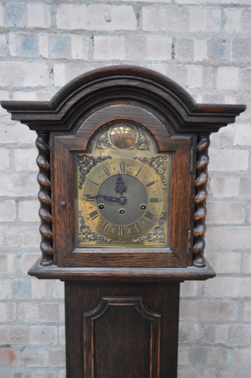 1920s Oak grandmother clock View V