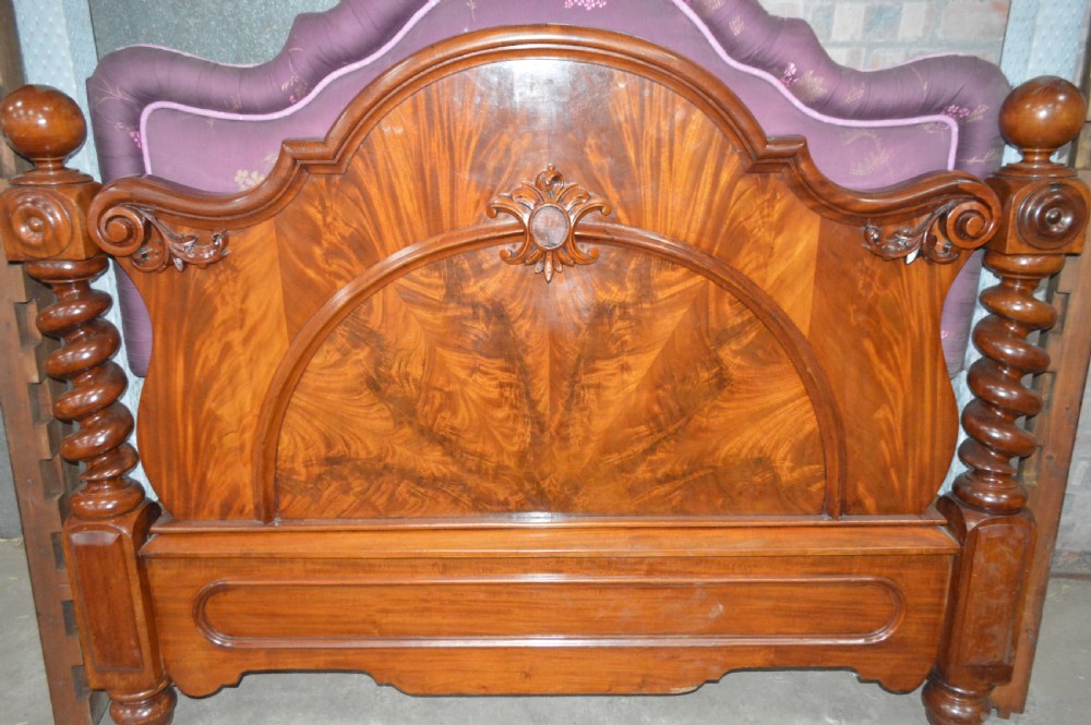 A Victorian mahogany half tester bed View III