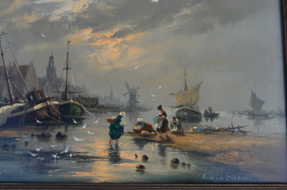 Gudrun Sibbons. b,1925. Oil painting View VIII