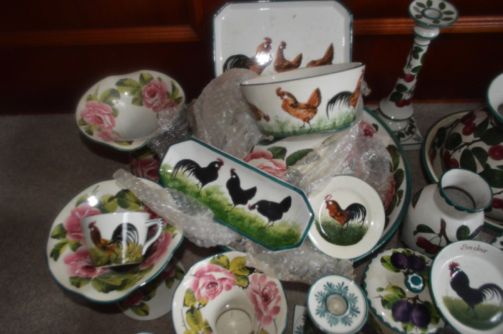A large collection of quality Wemyss ware. View V