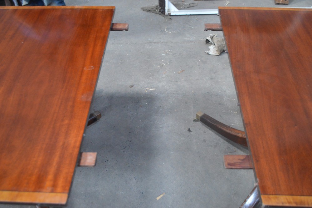Large 14 ft Victorian mahogany dining table View V