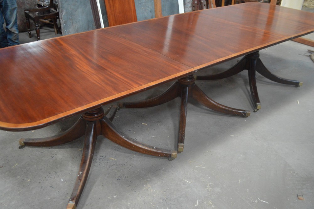 Large 14 ft Victorian mahogany dining table View VIII