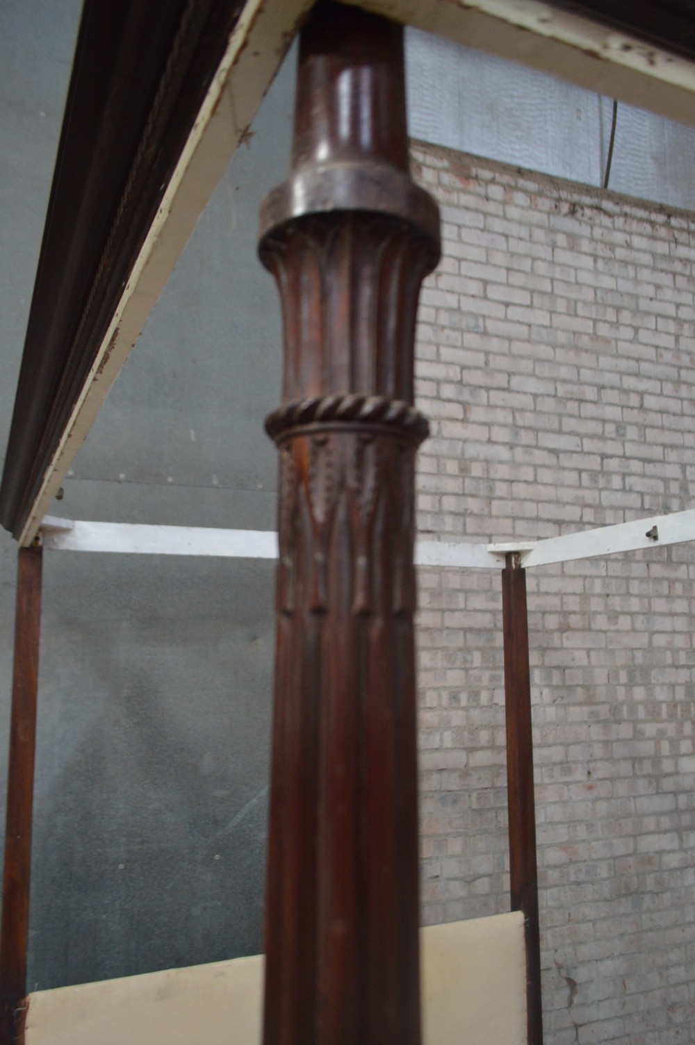 A rare George III Mahogany four poster bed View VIII