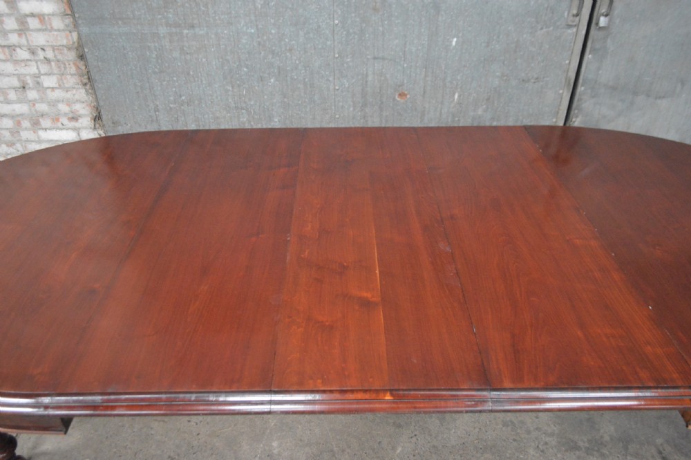 Large 12 seat Victorian extending dining table View II