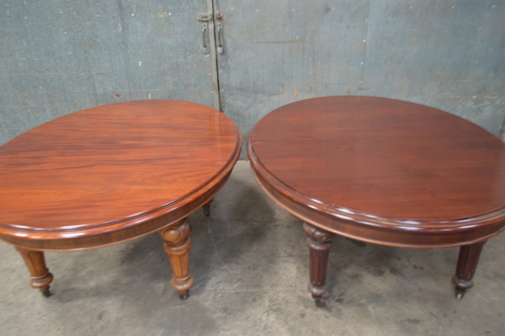 Large 12 seat Victorian extending dining table View X