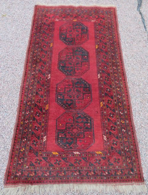 Antique Afghan Ersari Sulayman Village Rug.206cm X 109cm.