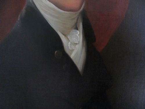 PORTRAIT MALE GENTLEMAN JOHN BROWNE OIL ATTRIBUTED TO JOHN HOPPNER RA - ADDITIONAL PHOTO 5
