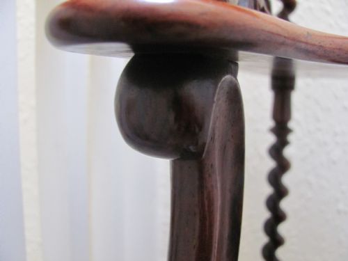 VICTORIAN ROSEWOOD FOUR TIER CORNER WHATNOT - ADDITIONAL PHOTO 5
