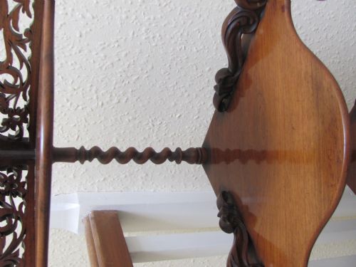 VICTORIAN ROSEWOOD FOUR TIER CORNER WHATNOT - ADDITIONAL PHOTO 7