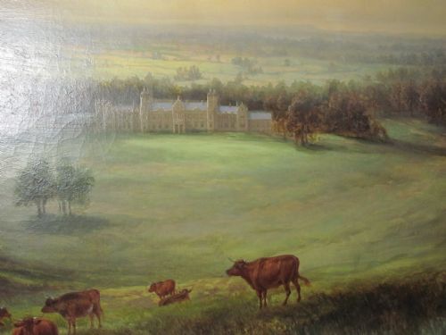 19TH CENTURY OIL LANDSCAPE COWS HOUSE SCENE BY SAMUEL LAWSON BOOTH - ADDITIONAL PHOTO 5