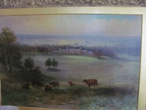 19TH CENTURY OIL LANDSCAPE COWS HOUSE SCENE BY SAMUEL LAWSON BOOTH - ADDITIONAL PHOTO 6