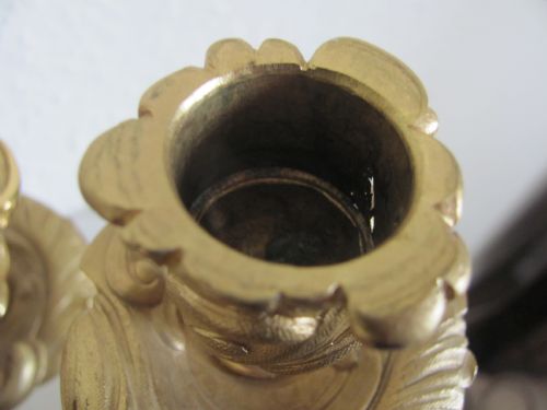 PAIR OF 19TH CENTURY FRENCH ORMOLU CANDELABRA - ADDITIONAL PHOTO 9