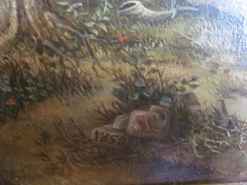 19TH CENTURY OIL FARMER AND BULL COUNTRY LANDSCAPE SCENE AFTER AELBERT CUYP - ADDITIONAL PHOTO 3