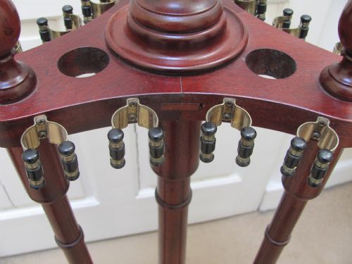 VICTORIAN MAHOGANY SNOOKER CUE STAND - ADDITIONAL PHOTO 3