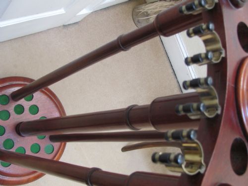 VICTORIAN MAHOGANY SNOOKER CUE STAND - ADDITIONAL PHOTO 4