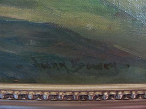 LANDSCAPE YORKSHIRE DALES COUNTRY SCENE OIL OWEN BOWEN - ADDITIONAL PHOTO 6