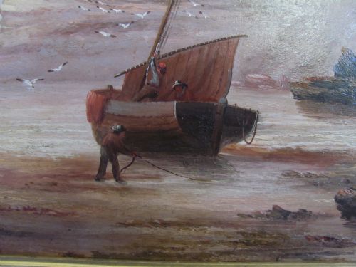 TURNBERRY LIGHTHOUSE SEASCAPE EDWARD KING REDMOREOIL ON CANVAS - ADDITIONAL PHOTO 7