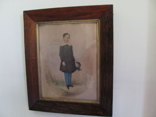 regency watercolour portrait of a young boy - CATEGORY: ANTIQUE ART - DATED REGENCY