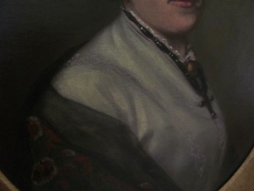 19TH CENTURY PORTRAIT FEMALE LADY ATTRIBUTED TO SOLOMON ALEXANDER HART - ADDITIONAL PHOTO 4