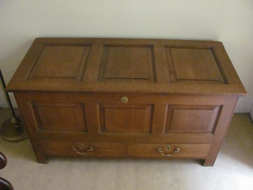 georgian oak mule chest - CATEGORY: ANTIQUE CHESTS - DATED GEORGIAN