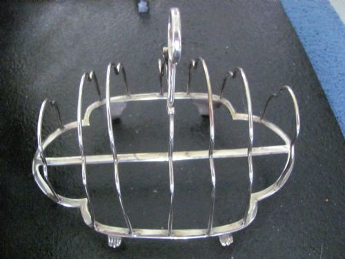GEORGIAN SILVER TOAST RACK GEORGE 111 ABSTINANDO KING LONDON - ADDITIONAL PHOTO 2