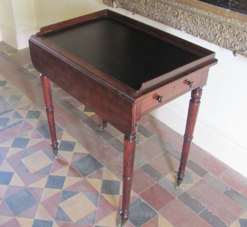 REGENCY MAHOGANY WRITING TABLEFROM THE HOUSE OF PEERS - ADDITIONAL PHOTO 1