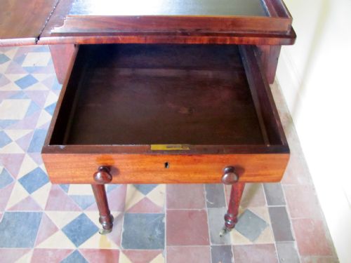 REGENCY MAHOGANY WRITING TABLEFROM THE HOUSE OF PEERS - ADDITIONAL PHOTO 5
