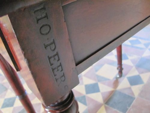 REGENCY MAHOGANY WRITING TABLEFROM THE HOUSE OF PEERS - ADDITIONAL PHOTO 6