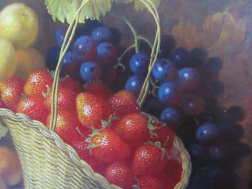 STILL LIFE OIL PAINTING FRUIT BY ROBERT CASPERS - ADDITIONAL PHOTO 2