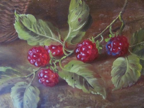 STILL LIFE OIL PAINTING FRUIT BY ROBERT CASPERS - ADDITIONAL PHOTO 4