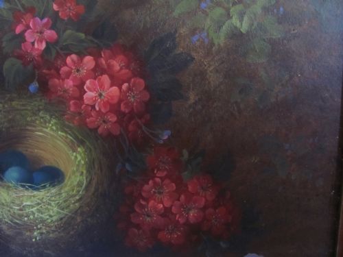 STILL LIFE OIL PAINTING PRIMROSES ROBERT CASPERS - ADDITIONAL PHOTO 5