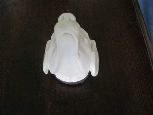 VICTORIAN PARIAN SNUFF MULL IN THE FORM OF A DOGS HEAD PEWTER MOUNTS - ADDITIONAL PHOTO 1