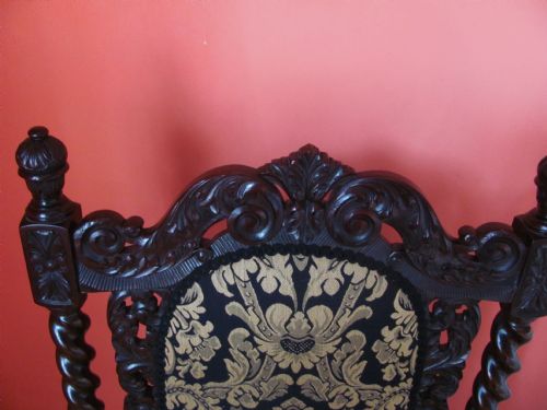 19TH CENTURY ARMCHAIR LIBRARYHALL CHAIR - ADDITIONAL PHOTO 1