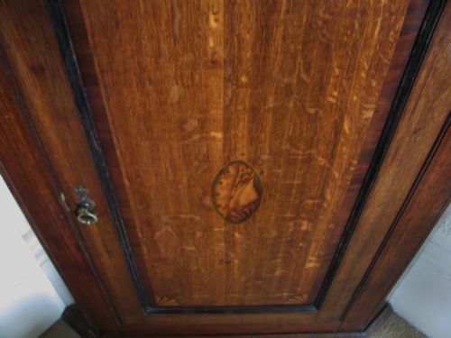 GEORGIAN OAK CORNER CUPBOARD CORNER CABINET - ADDITIONAL PHOTO 4