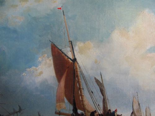 ARTHUR JOSEPH MEADOWS SEASCAPE OIL OFF CALAIS - ADDITIONAL PHOTO 5