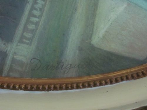 PORTRAIT OF A YOUNG LADY PROSPER GUILLAUME DARTIGUENAVE 19TH CENTURY PASTEL - ADDITIONAL PHOTO 6