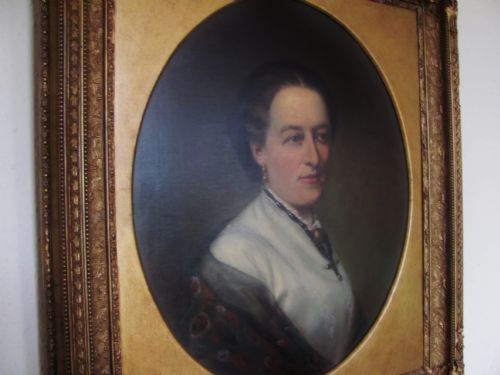 19th century portrait female lady attributed to solomon alexander hart - CATEGORY: ANTIQUE ART - DATED VICTORIAN