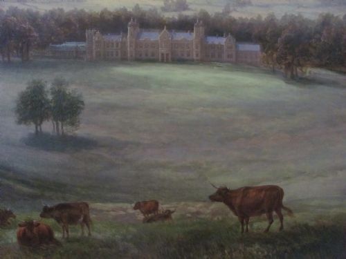 19TH CENTURY OIL LANDSCAPE COWS HOUSE SCENE BY SAMUEL LAWSON BOOTH - ADDITIONAL PHOTO 9