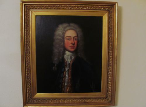 portrait of a gentleman head and shoulders follower godfrey kneller - CATEGORY: ANTIQUE ART - DATED 18TH CENTURY