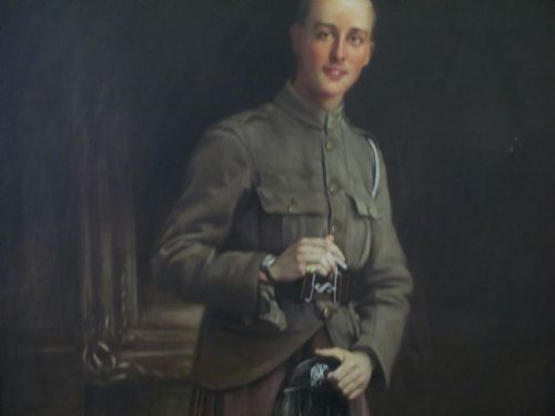 PORTRAIT OF A SOLDIEROFFICER LONDON SCOTTISH REGIMENT FOLLOWER OF JOHN SINGER SARGENT - ADDITIONAL PHOTO 3