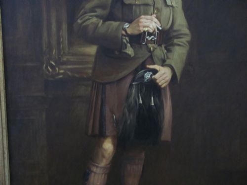 PORTRAIT OF A SOLDIEROFFICER LONDON SCOTTISH REGIMENT FOLLOWER OF JOHN SINGER SARGENT - ADDITIONAL PHOTO 4