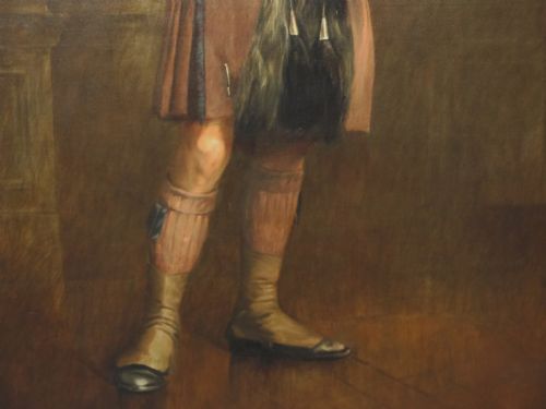 PORTRAIT OF A SOLDIEROFFICER LONDON SCOTTISH REGIMENT FOLLOWER OF JOHN SINGER SARGENT - ADDITIONAL PHOTO 10
