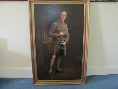 PORTRAIT OF A SOLDIEROFFICER LONDON SCOTTISH REGIMENT FOLLOWER OF JOHN SINGER SARGENT - ADDITIONAL PHOTO 9