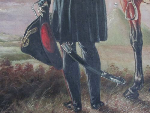 PORTRAIT OF WELLINGTON WELLESLEY AND COPENHAGEN BATTLE SCENE WATERLOO AFTER BENJAMIN ROBERT HAYDON - ADDITIONAL PHOTO 10