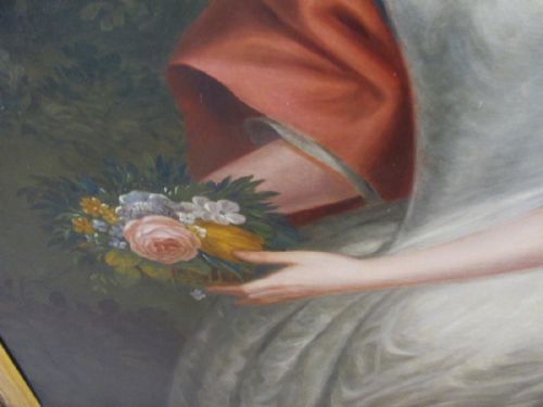 19TH CENTURY PORTRAIT OF A LADY MANNER OF GODFREY KNELLER - ADDITIONAL PHOTO 3