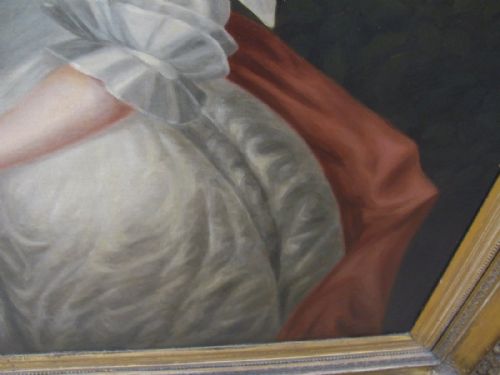 19TH CENTURY PORTRAIT OF A LADY MANNER OF GODFREY KNELLER - ADDITIONAL PHOTO 5